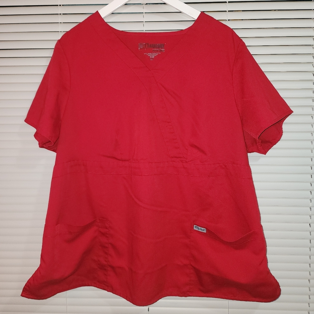 Grey's Anatomy - Red Scrub Top